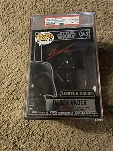 Hayden Christensen Signed Funko POP! Darth Vader #343 Lights & Sound JSA COA