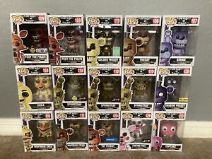 NIB FUNKO POP FNAF FREDDY’S LOT BONNIE SPRING TRAP FOXY CUPAKE GOLDEN SDCC