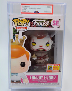 PSA Graded 9 MINT #SE Freddy Funko as Pennywise 4000 PCS Funko Pop SDCC 2018 IT