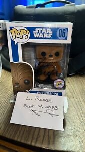 Funko Pop! Star Wars Flocked Chewbacca 2011 SDCC Signed Mayhew 17 Days B4 DEATH