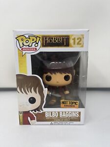 Bilbo Baggins 12 The Hobbit Funko Pop Hot Topic Exclusive W/ Case Authentic