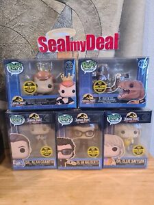 Funko POP! Digital x Jurassic Park Bundle 5 FUNKOS Dr Alan T-Rex Dr Alan Grant