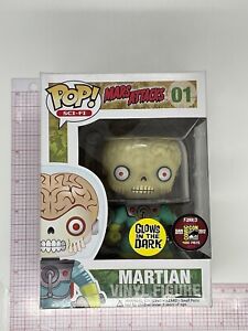 Funko Pop! #01 Mars Attacks Martian Glow In The Dark SDCC LE 480 Vinyl Figure