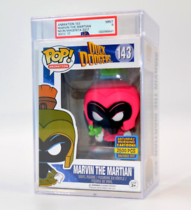 GRAIL PSA Graded 9 MINT 143 Marvin The Martian 2500 Pink Funko Pop Duck Dodgers