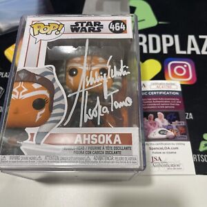 ASHLEY ECKSTEIN SIGNED STAR WARS AHSOKA TANO FUNKO POP #464 JSA COA