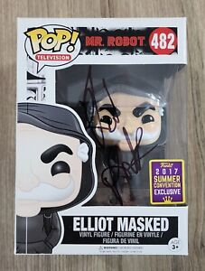 Rami Malek Signed Mr Robot - Elliott Masked Funko POP! 482 LEGEND RAD