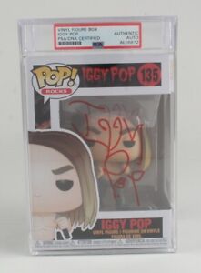 Iggy Pop #135 The Stooges Raw Power Signed Autograph Funko Pop PSA Encapsulated