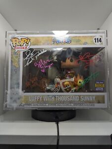 Funko POP Luffy With Thousand Sunny One Piece #114 Winter Con Exc 2022 SIGNED