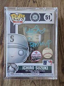 Ichiro Suzuki Funko Pop! - Silver 1/51 - Exclusive Autograph 51 pcs Rare Metalic