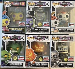 NYCC 2023 Official Sticker Funko Pop Heavy Metal Halloween Mascots FREDDY Set