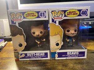 Funko Pop MTV Beavis and Butt-Head #40 and #41 Television Vaulted Grail 2013 Set