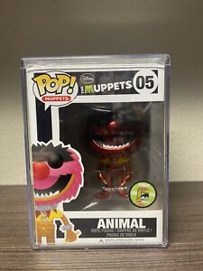 Funko Pop Disney The Muppets SDCC 2013 Metallic Animal 05 LE 480 With Hardstack