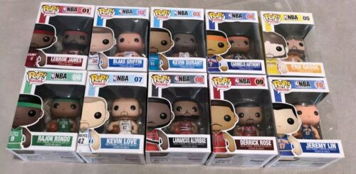 Funko Pop Sports! NBA Series 1 Complete Set of 10 (VAULTED)