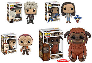 Funko POP! Movies ~ LABYRINTH SET ~ Sarah w/Worm, Jareth, Ludo & Hoggle ~ Bowie