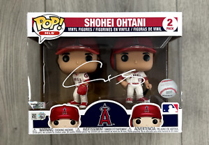 Los Angeles Angels Shohei Ohtani Autographed Funko Pop Figures Fanatics LE/100