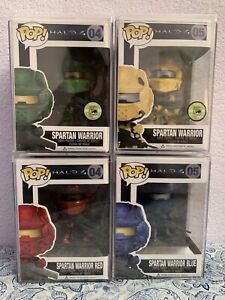 Funko Pop Of 4 Halo Spartan Warrior SDCC 2013 Exclusive LE 480 Pieces