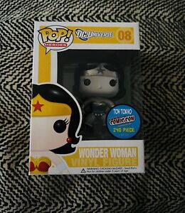 Funko POP DC Universe Toy Tokyo NYCC 2011 Black & White Wonder Woman LE 240 MINT