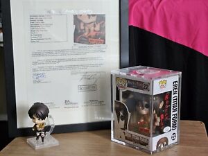 Pre Release Eren (Titan) Funko Signed and Quoted By Japanese Va Yuki Kaji 1 Of 1