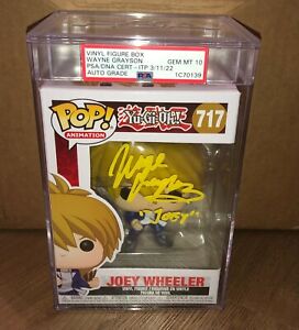 Wayne Grayson Yu Gi Oh Joey Wheeler Signed Autographed Funko Pop PSA 10 A