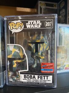 Star Wars Funko Pop #297 Boba Fett NYCC Comic Con Sticker : Futura Camo