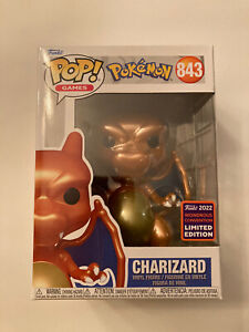 Rare Funko Pop Metallic Charizard- Wondrous Con