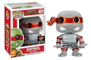 Tmnt Funko POP! Metallic Grayscale Raphael #61 ALAMO CITY COMIC CON ?