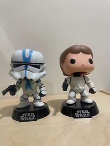 Funko Pop Star Wars 501st Clone Trooper #25 & Han Solo Stormtrooper - NO BOX