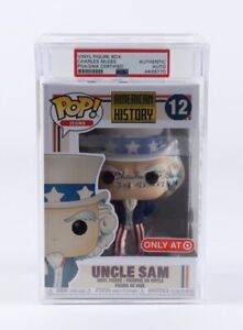 Charles McGee Tuskegee Airman Uncle Sam #12 Signed Funko PSA Encapsulated JSA