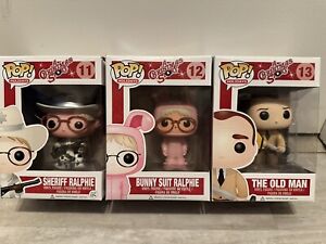 A Christmas Story Funko Pop Set *The Old Man-Sheriff Ralphie-Bunny Suit Ralphie*