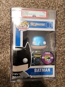 Funko Pop! 2010 SDCC METALLIC Batman LE 480, Grail PSA 7.5 NEAR MINT+ AUTHENTIC