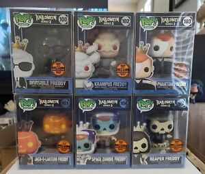 Funko Pop! Halloween Series 2 - Master Set All 6 AMAZING PIECES, GRAIL FREDDY's!