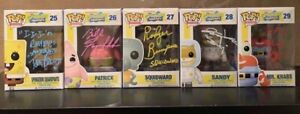 SpongeBob Funko Pop Set Autographed