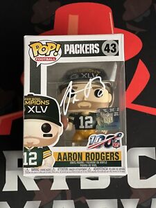 Funko Pop! 43 Aaron Rodgers NFL 100 SB Champion XLV Autographed Fanatics Jets