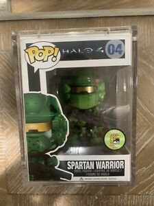 Halo Funko Pop - SPARTAN WARRIOR GREEN #04 - SDCC 2013 Limited 480 + ARMOR STACK