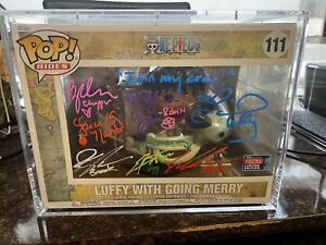 Funko Pop! Rides: One Piece - Luffy With Going Merry - SIGNED