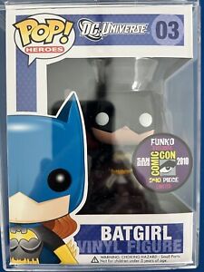 Funko Pop DC Comics 2010 SDCC Exclusive Batgirl #03 Black Suit Metallic LE 240