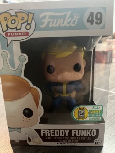 FUNKO POP Freddy Fallout Vault Boy FUNDAYS 1/400 MADE SDCC 2016 RARE GRAIL!