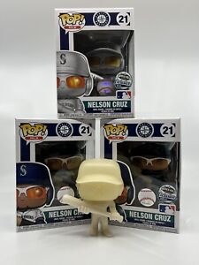 RARE Funko Pop Complete Set Of Nelson Cruz Pops and PROTO