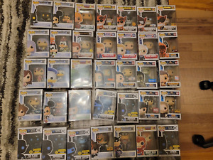 HUGE FUNKO POP, OVER 100 PC LOT EXCLUSIVE, CHASE, MARVEL, DC, MOVIES, TRUMP, ECT