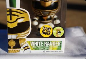 Funko Pop Vinyl - Mighty Morphin Power Rangers - White Ranger GITD SDCC...