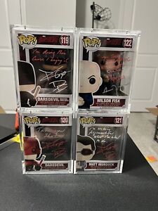 New ListingSet Of 4 Daredevil Funko Pops Signed By The Actors