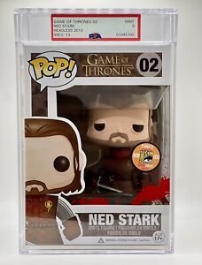 PSA 9 Mint Headless Ned Stark Game Of Thrones Funko Pop #02 SDCC 2013 Exclusive