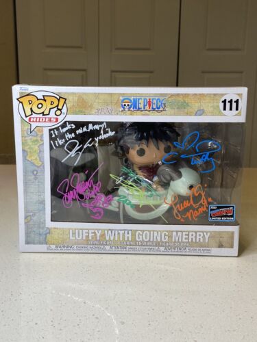 Funko Pop! Vinyl! One Piece Luffy With Going Merry NYCC (5) AUTOS & Quoted JSA