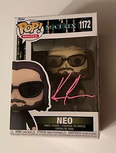 Signed Keanu Reeves Neo Funko Pop Matrix 1172 PROOF PIC Auto Autographed