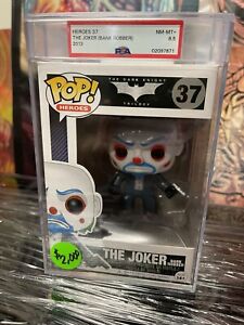 Funko Pop! The Joker Bank Robber Heroes #37 PSA Graded NM-MT 8.5 Authenticated