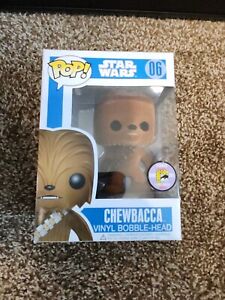 FUNKO Pop 2011 SDCC Flocked Chewbacca Star Wars 1/480 MEGA GRAIL! Very Rare