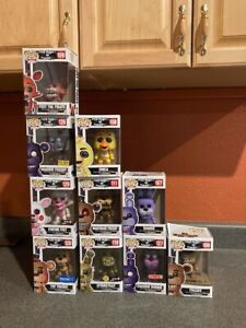 FNAF FUNKO POP NEW LOT OF 10 EXCLUSIVES Five Nights At Freddys Glow in the Dark