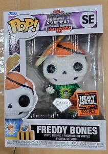 NYCC 2023 HEAVY METAL HALLOWEEN FUNKO POP! FREDDY BONES DIAMOND LE 500