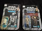 Star Wars R2D2 and C3PO figures sealed from 1977 A New Hope