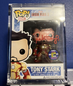 Robert Downey Jr. Signed Iron Man SDCC Funko Pop Beckett Witnessed COA